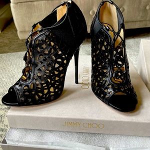 NEW JIMMY CHOO open toe booties. 100% Authentic